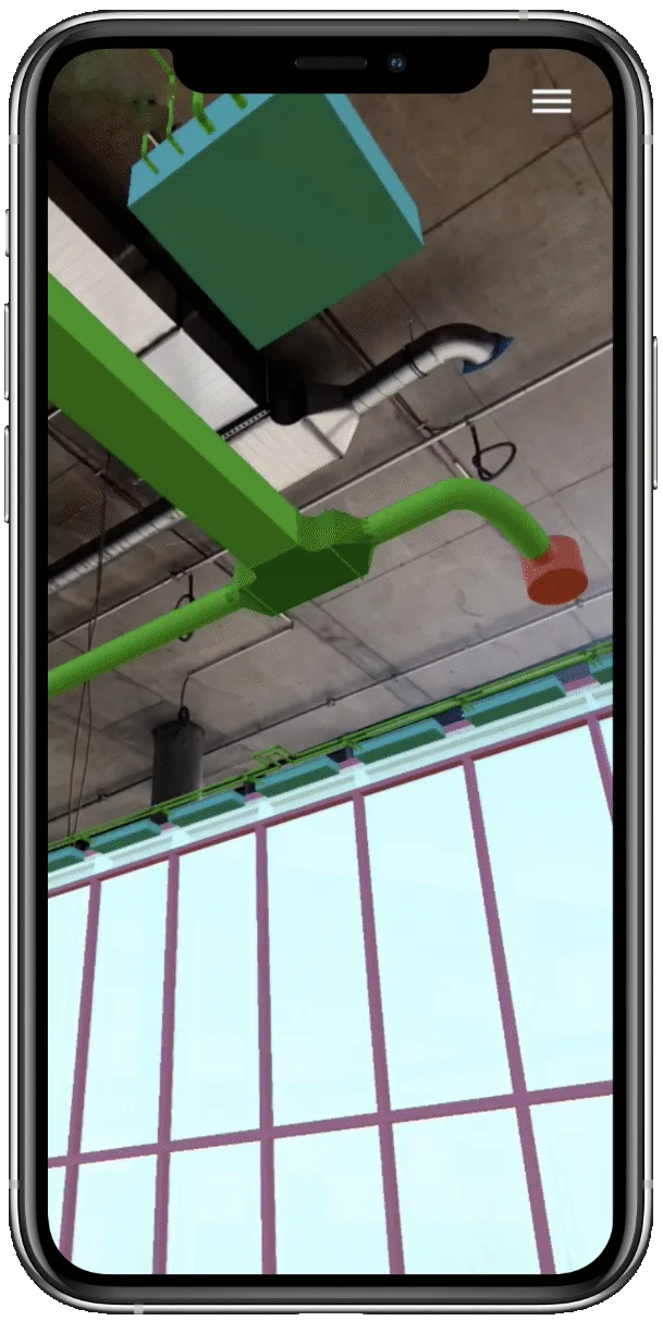 Screenshot of BIM Construction app GAMMA AR