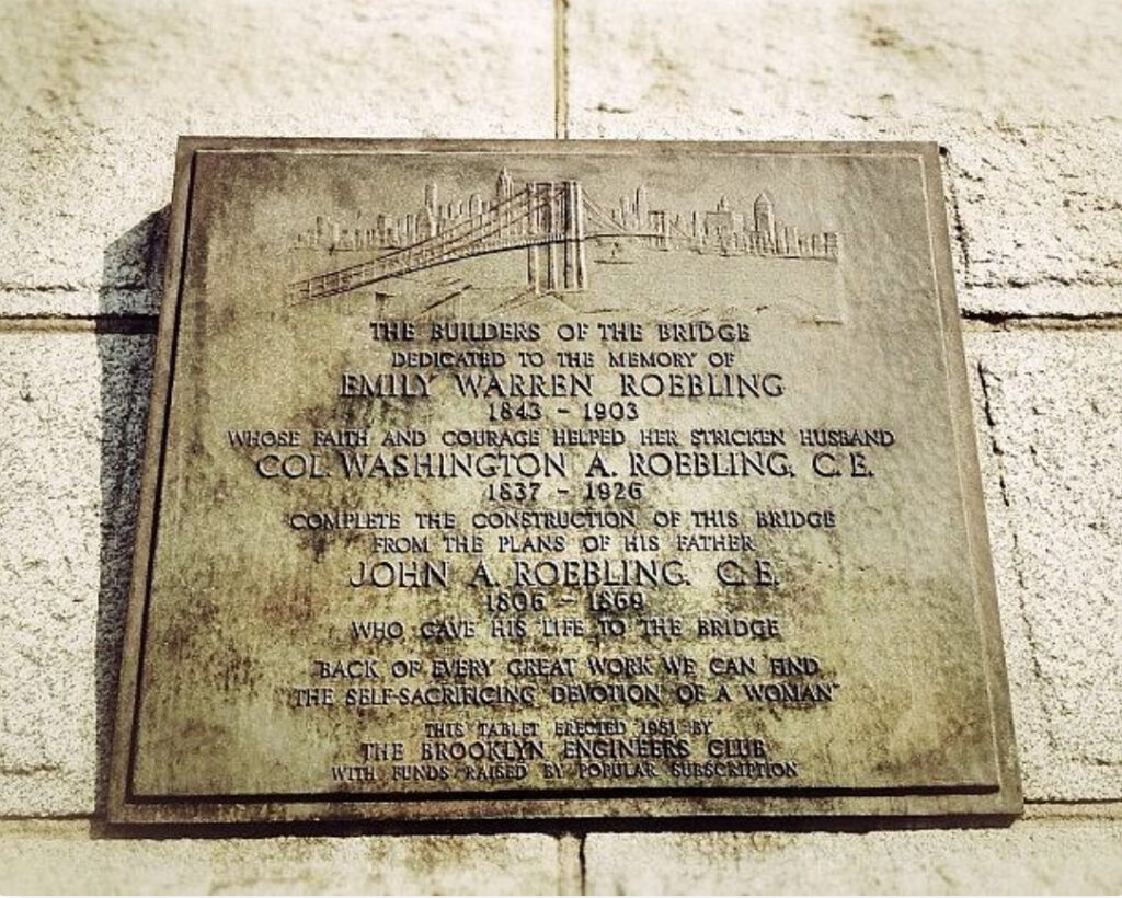 Brooklyn Bridge Dedication Plaque