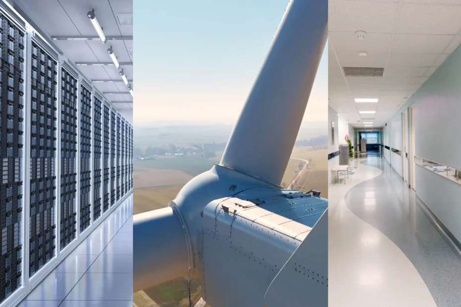 Forecast data centers power and hospitals in 2025