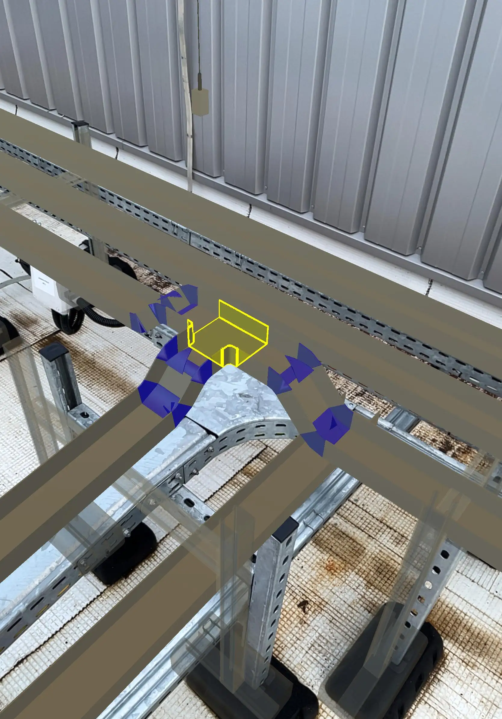 Screenshot of the app on GAMMA AR