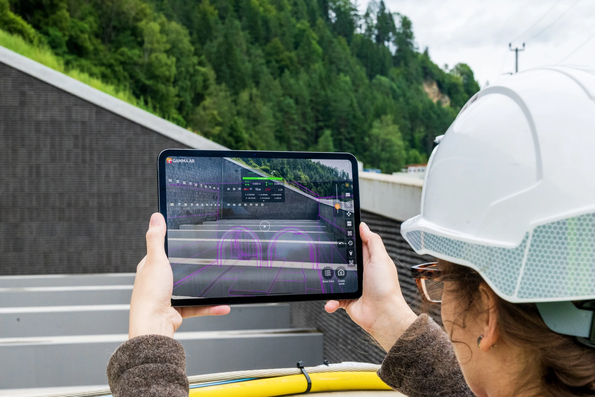 GAMMA AR being used for Site Works and underground utilities with GNSS